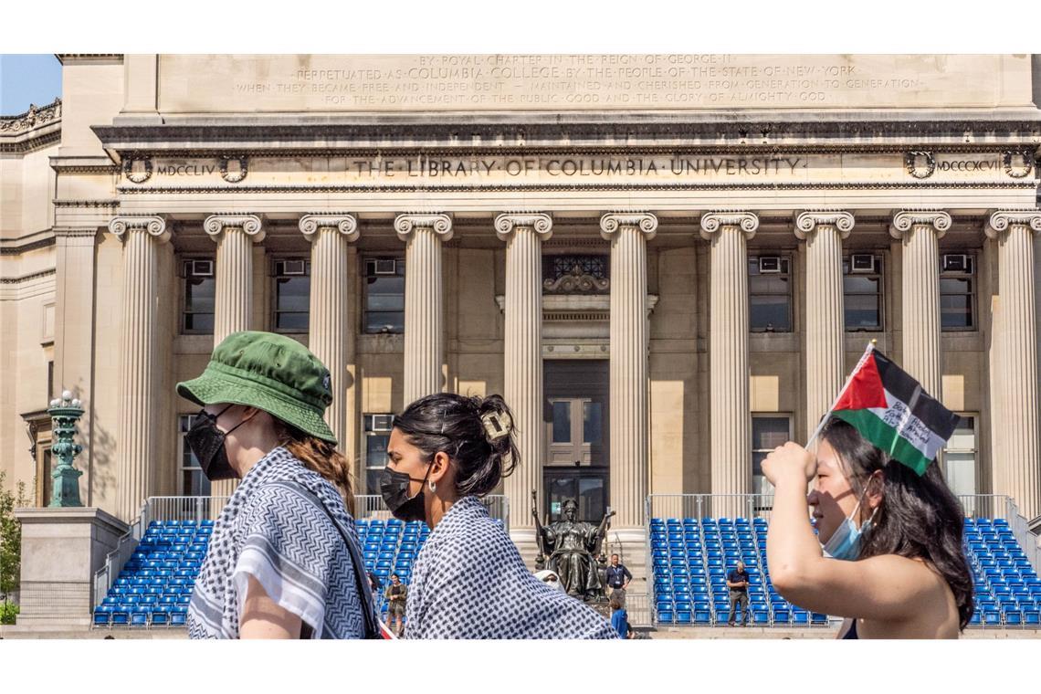Übergangs-Präsidentin der Columbia-Universität tritt ab Im vergangenen Jahr war die Columbia University Schauplatz großer propalästinensischer Proteste . (Archivbild)