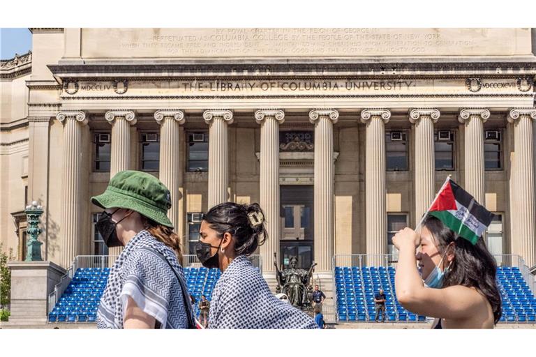 Im vergangenen Jahr war die Columbia University Schauplatz großer propalästinensischer Proteste . (Archivbild)