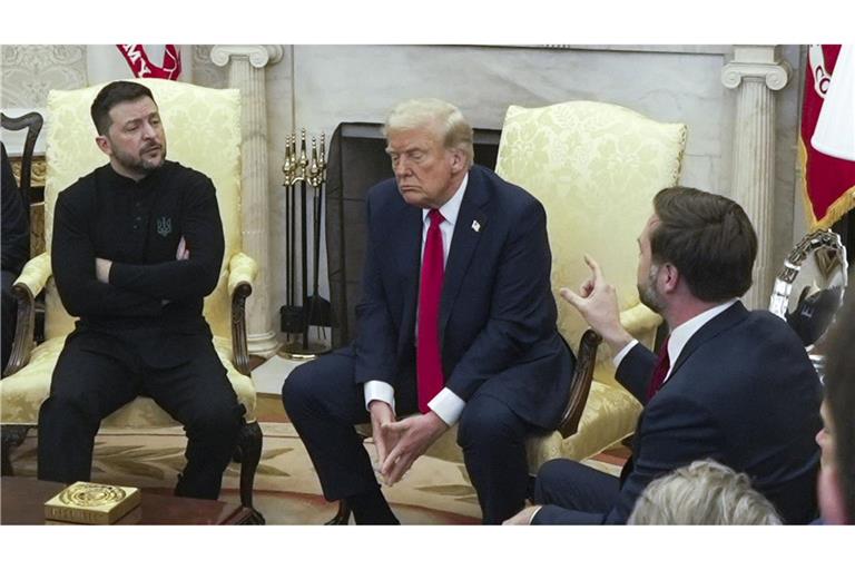 Im Weißen Haus in Washington war es am vergangenen Freitag zu einem Eklat gekommen.