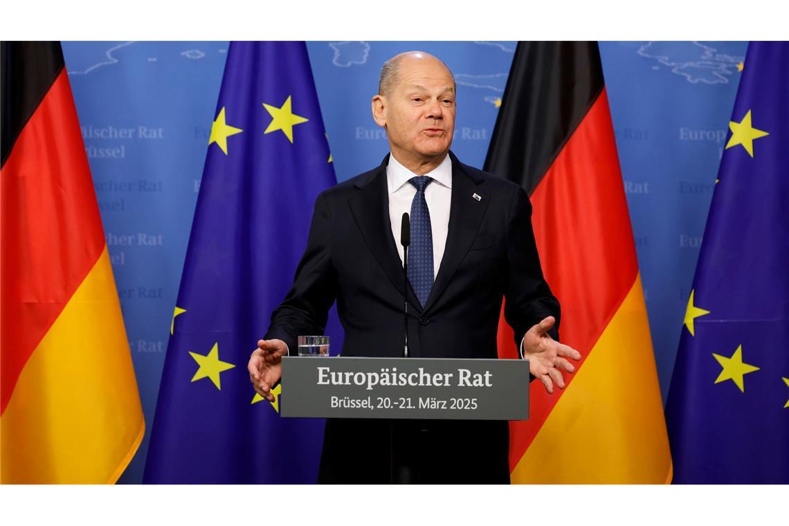 Abschied aus Brüssel: Scholz sagt "Tschüss" "Immer locker zu bleiben" sei eine Lehre aus Scholz' Zeit an Brüssler Gipfeltischen, sagte der Bundeskanzler selbst.