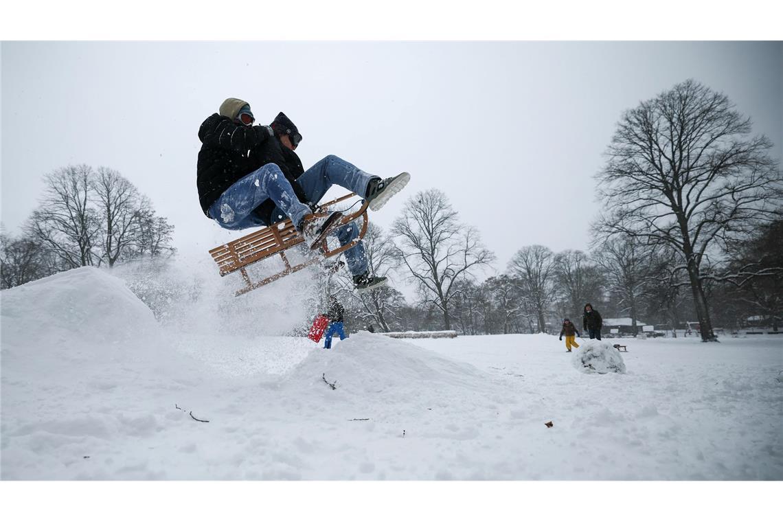 Immerhin herrschen nun perfekte Verhältnisse für alle, die Spaß am Schnee haben.