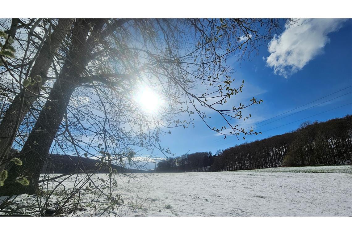 In Baden-Württemberg hat es am Donnerstag geschneit.