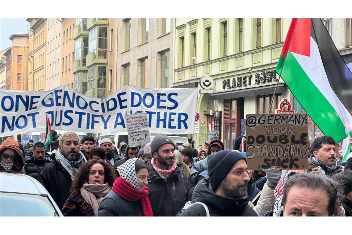 Klein: Migranten müssen unser Verhältnis zu Israel begreifen In Berlin gab es am vergangenen Samstag eine Demonstration unter dem Motto "Solidarität mit Palästina. Stoppt den Gaza Genozid. Keine Waffen für Israel". (Archivbild)