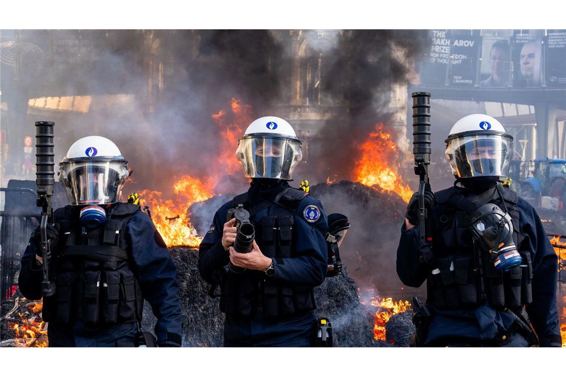 In Brüssel kam es wegen der Proteste gegen Mercosur zu chaotischen Szenen.