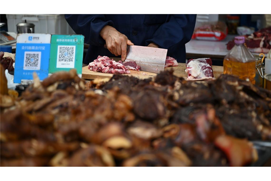 Deflationssorgen in China: Preise deutlich gesunken In China sanken die Verbraucherpreise im Februar, Lebensmittelpreise gingen um 3,3 Prozent zurück. (Symbolbild)