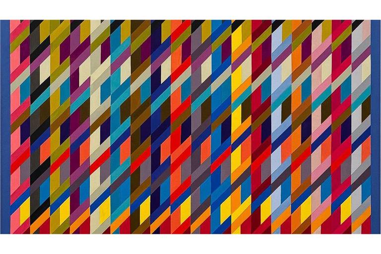 In der Galerie Schlichtenmaier: Anton Stankowski, Farbkoordinate, 1984 (Ausschnitt)