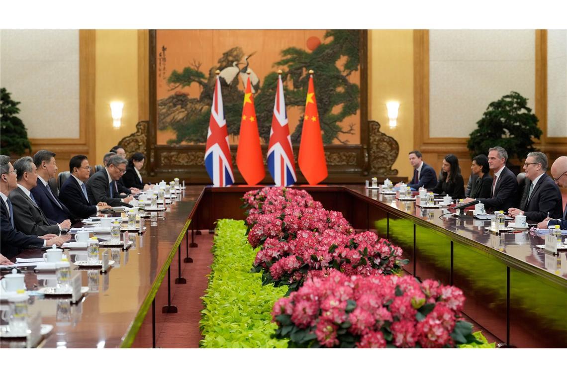 In der Großen Halle des Volkes trafen sich die Regierungsspitzen.