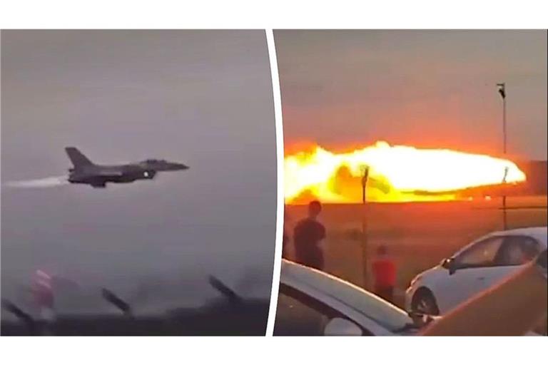In der polnischen Stadt Radom ist ein Kampfjet bei den Vorbereitungen für die Flugschau abgestürzt.
