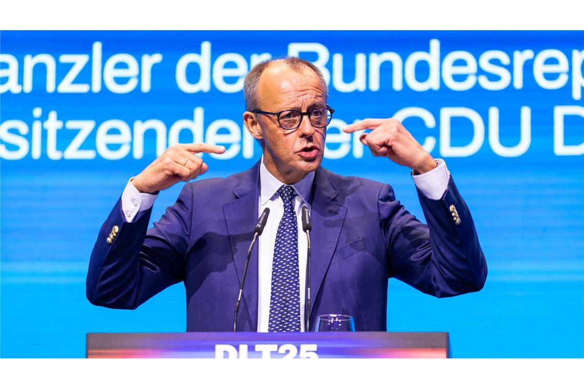 In der Rentenfrage unter Druck: Friedrich Merz.