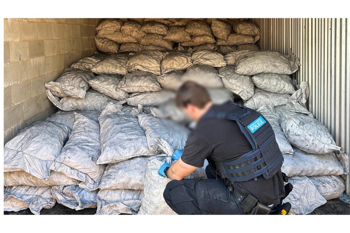 In diesem Container wurden mehrere hundert Kilo Meth gefunden.