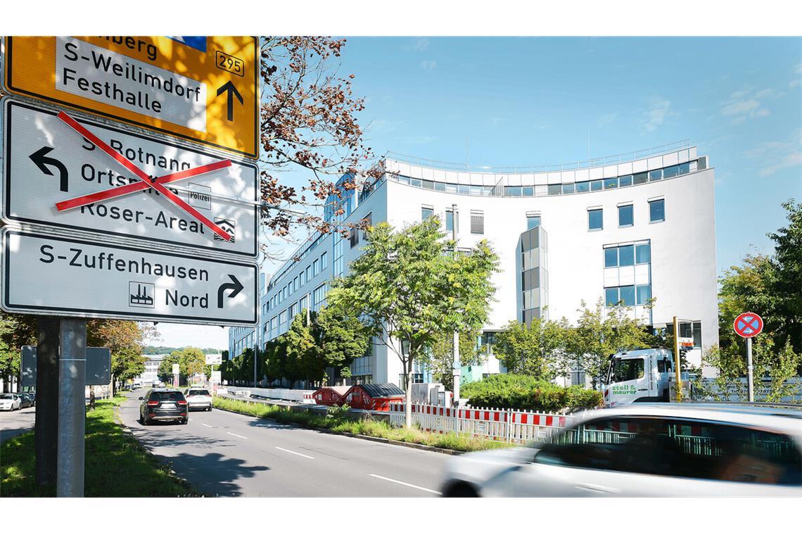 In dieses Gebäude an der B 295 in Feuerbach soll das Landesamt für Verfassungsschutz einziehen – nach einer Sanierung.