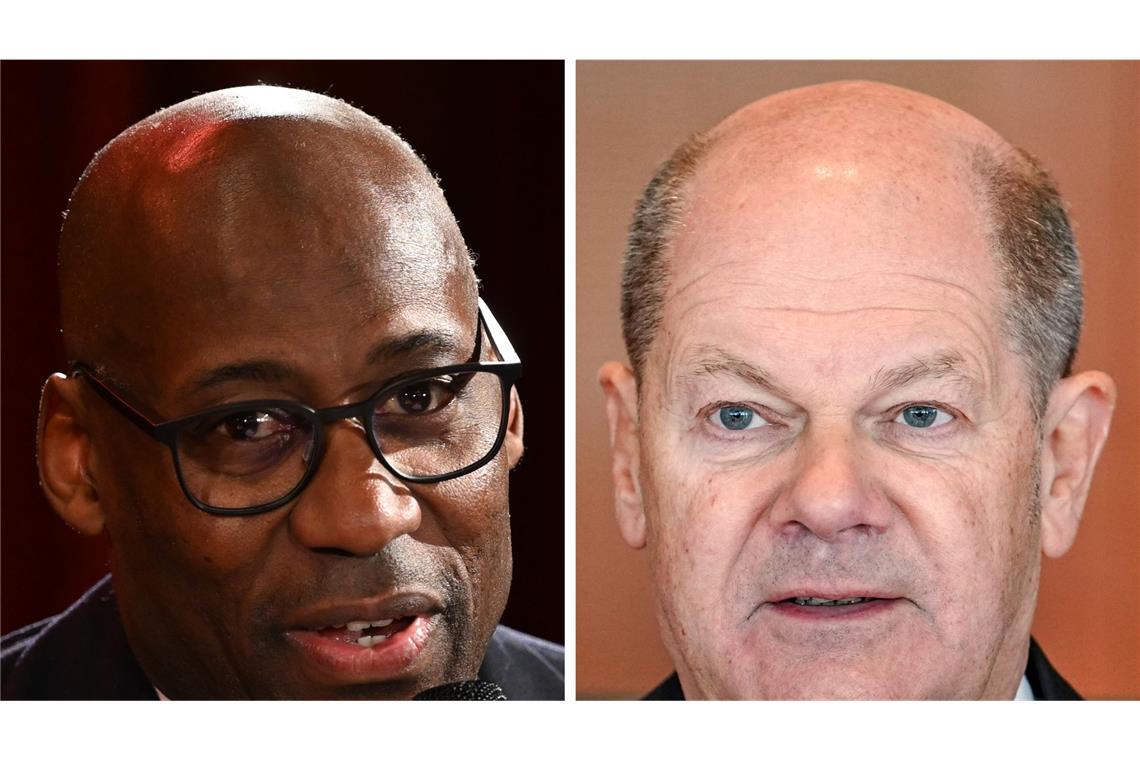 Vom Ampel-Aus bis zur Rücktrittswelle – Chronik des Wahlkampfs in Bildern In eine heikle Situation hat sich Olaf Scholz (rechts) manövriert, als er den Berliner Kultursenator Joe Chialo (links, CDU) wenige Wochen vor der Wahl auf einer privaten Feier als „Hofnarr“ bezeichnet hatte. Damit handelte sich der Kanzler Rassismusvorwürfe ein, die er selbst vehement zurückwies. Chialo zeigte sich nach Bekanntwerden des Vorfalls zwar von den Worten „verletzt“, für ihn sei die Sache nach einem Telefonat mit dem Kanzler aber erledigt. Auch wenn Scholz mit seiner unbeherrschten Aktion vermutlich weder sich noch der SPD einen Gefallen getan hat, sein persönlicher Laschet-Lacher, der die CDU eventuell die Bundestagswahl 2021 gekostet hatte, war das angesichts des schnell verflogenen Wirbels dann aber wohl doch nicht.