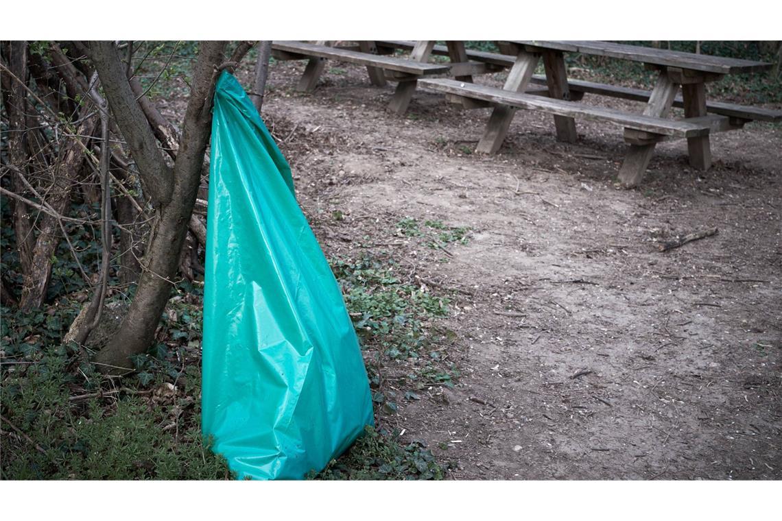 In einem Wald in Baden-Baden ist ein toter Hund in einem Müllsack gefunden worden (Symbolfoto).