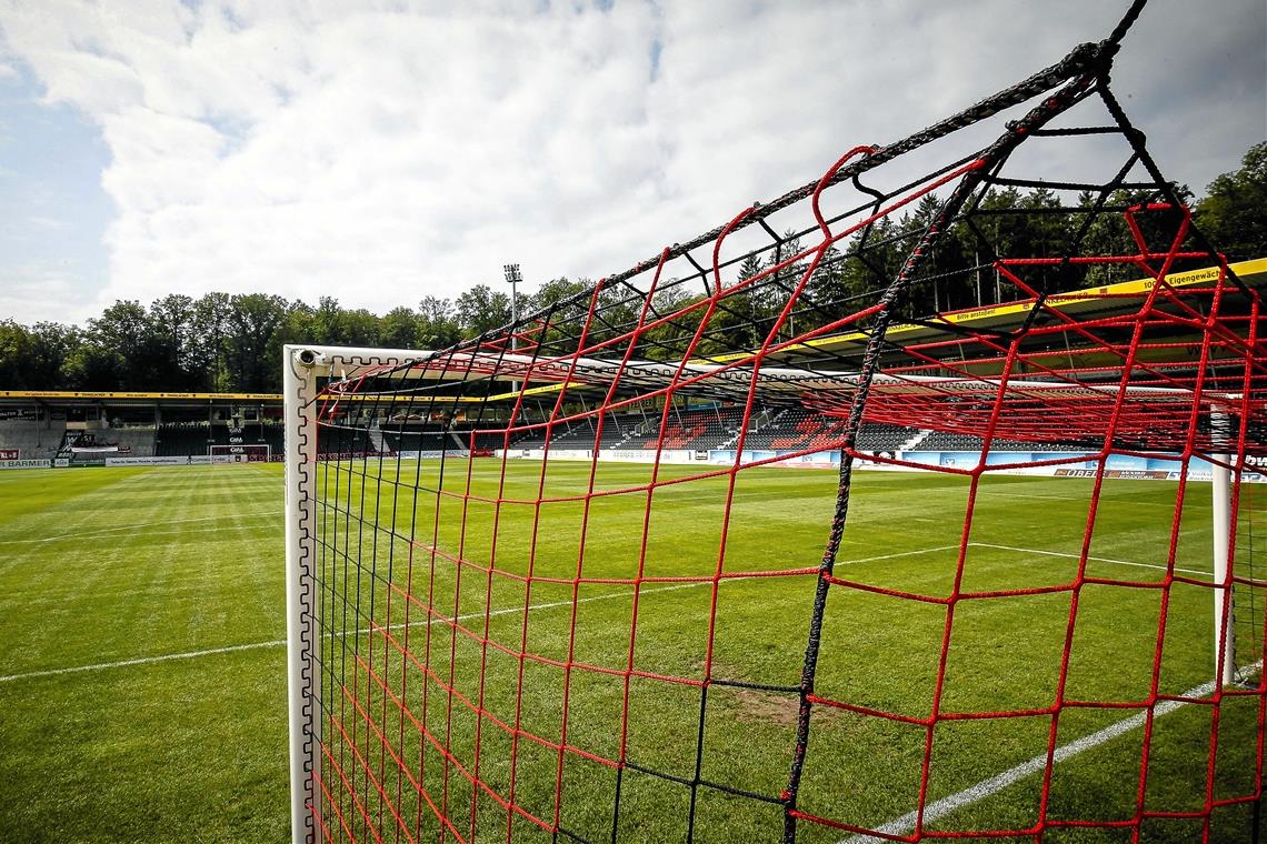 Drittliga-Saison wird am 30. Mai fortgesetzt In Großaspach steht am 30. Mai das Drittliga-Heimspiel gegen die Spvgg Unterhaching auf dem Programm. Foto: A. Becher