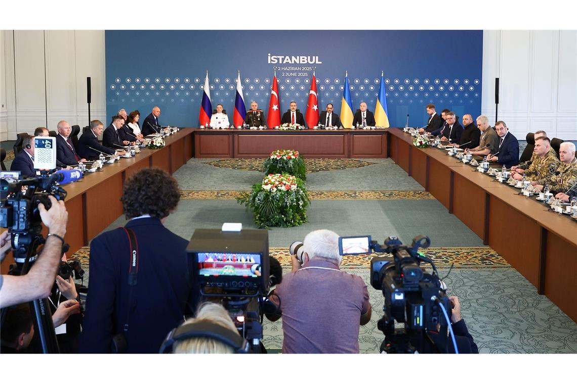Selenskyj: Neue Verhandlungen mit Russland am Mittwoch In Istanbul (Türkei) soll es am Mittwoch eine neue Verhandlungsrunde zwischen Russland und der Ukraine geben. (Archivbild)