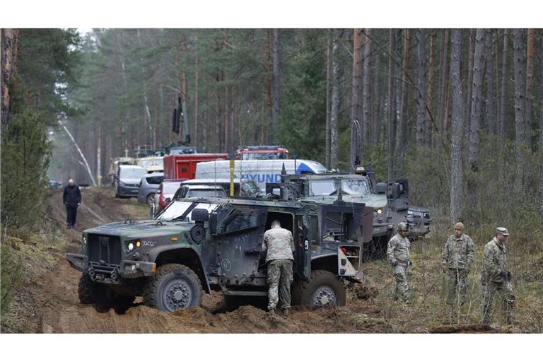 In Litauen wird weiter nach den vier vermissten US-Soldaten gesucht.
