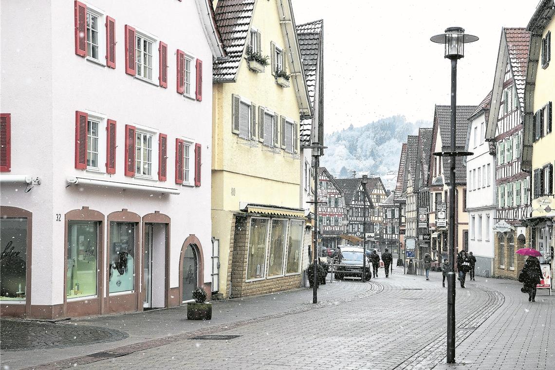 In manchen Zeiten wie hier im Januar vergangenen Jahres ist in der Fußgängerzone und der Innenstadt nicht immer ganz so viel los. Durch die Coronakrise wird das öffentliche Leben aber nun stark eingeschränkt sein und so gut wie zum Erliegen kommen. Archivfoto: J. Fiedler