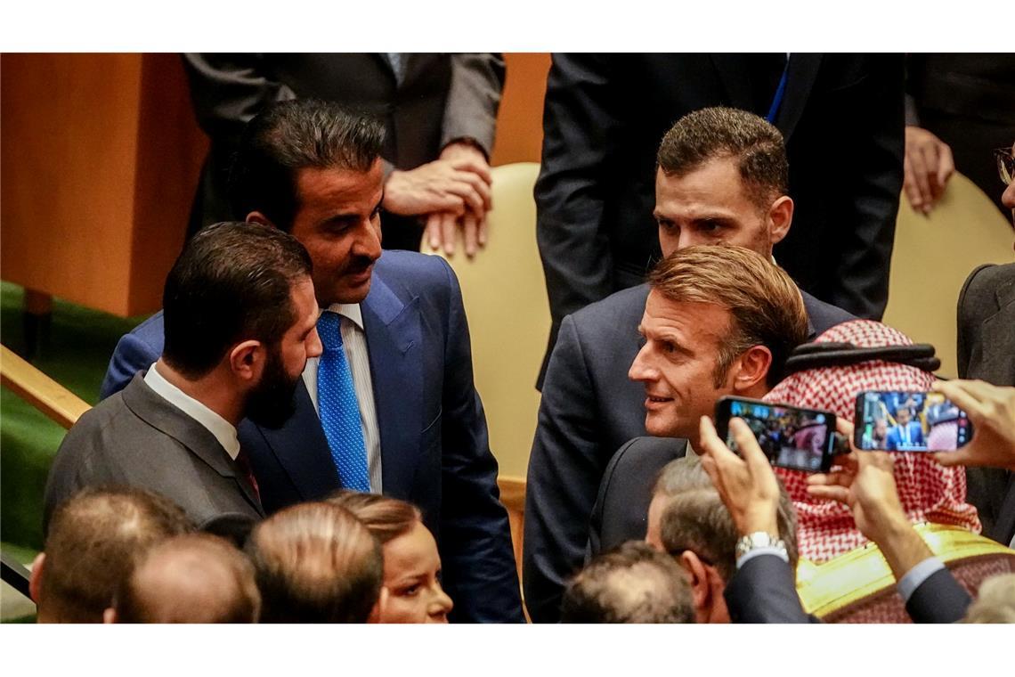 Israels Regierung vor UN-Generaldebatte zunehmend isoliert In New York im Mittelpunkt: Frankreichs Präsident Macron