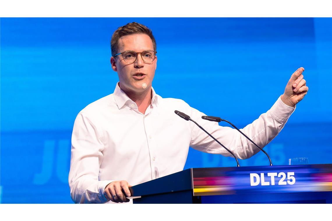 In Rust stellte sich Hagel beim Thema Rente hinter die Forderungen der Jungen Union.