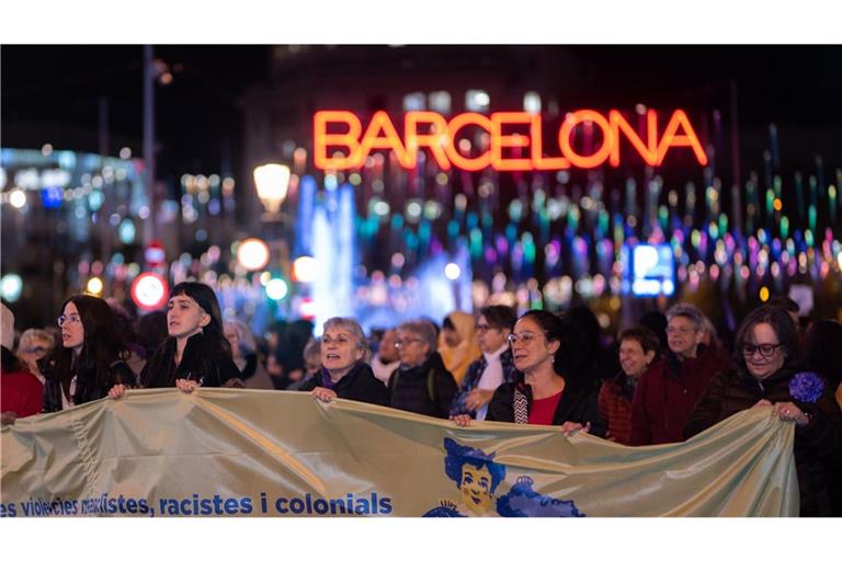 In Spanien wird immer wieder für Frauenrechte demonstriert.