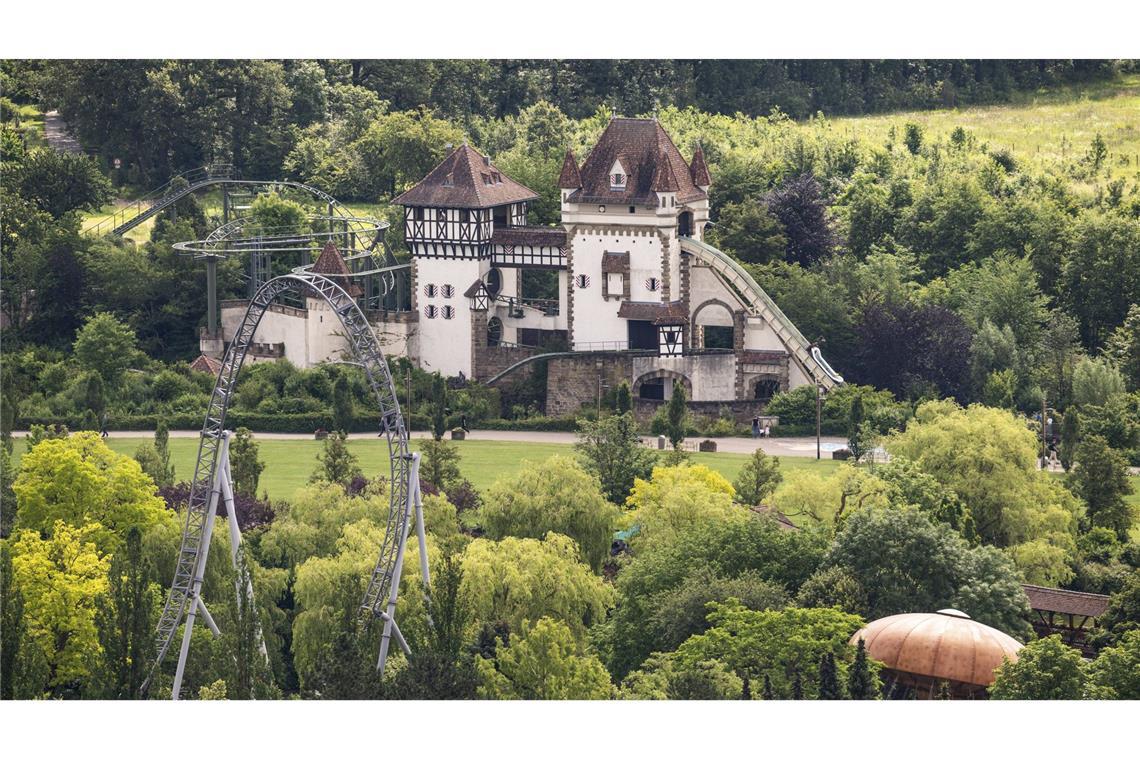 Ursache für Brand in Freizeitpark gefunden In Tripsdrill war am Dienstag ein Feuer ausgebrochen. (Archivbild)