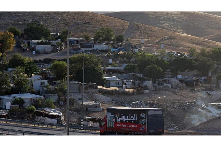 In unmittelbarer Nähe des palästinensischen Beduinendorfs al-Ahmar im israelisch besetzten Westjordanland soll die umstrittenene E1-Siedlung errichtet werden.