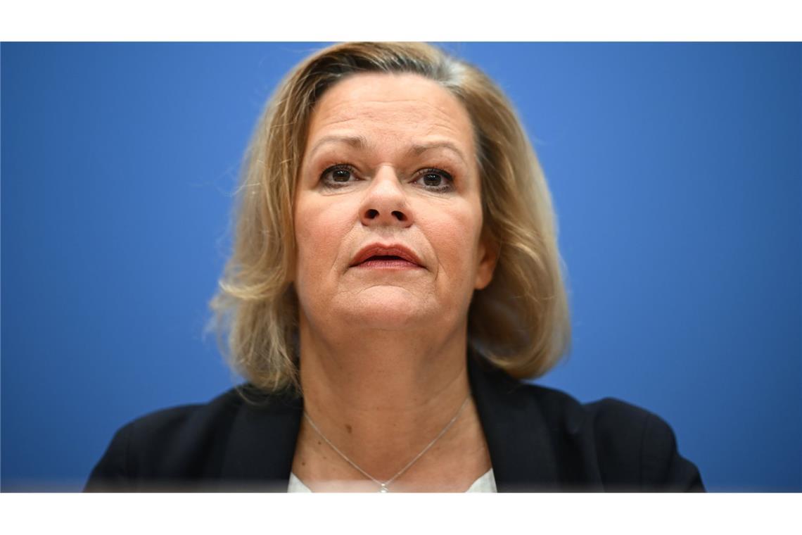 Ein kluger Umgang mit den Menschen aus Syrien? Wir schaffen das Innenministerin Nancy Faeser (SPD).