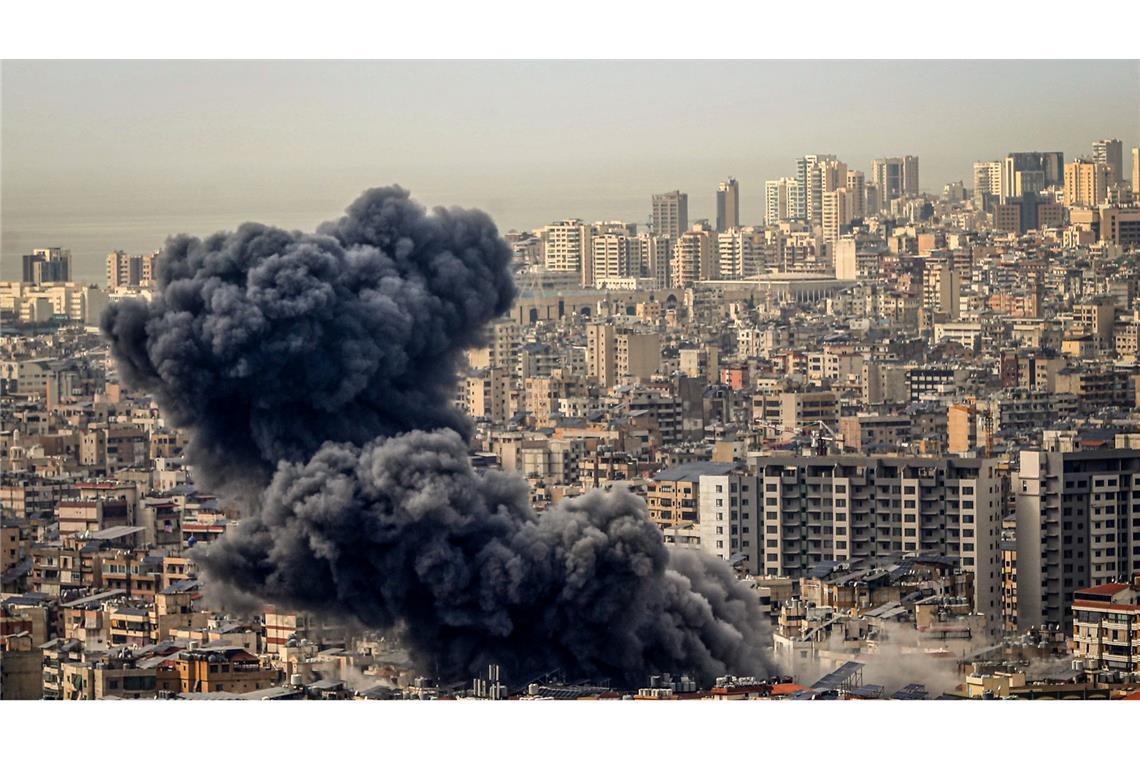 Israelischer Luftangriff im Libanon - UN: Panik in Gaza Innerhalb weniger Tage greift Israels Luftwaffe erneut in einem Vorort von Beirut an. (Archivbild)