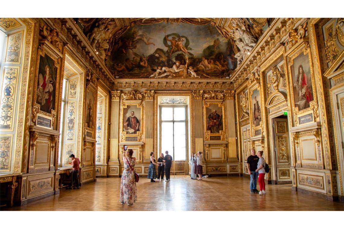 Inzwischen leergeräumt: die Galerie Apollon im Louvre in Paris. Hier fand am 19. Oktober 2025 der spektakuläre Einbruch statt.