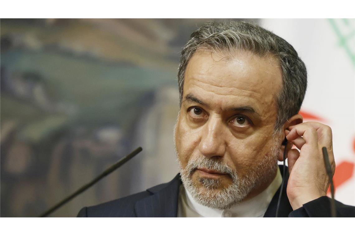 Irans Außenminister Abbas Araghtschi. (Archivbild)