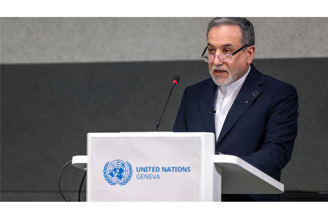 Irans Außenminister Araghtschi sagte, der Weg zu einer Einigung habe begonnen. (Archivbild)