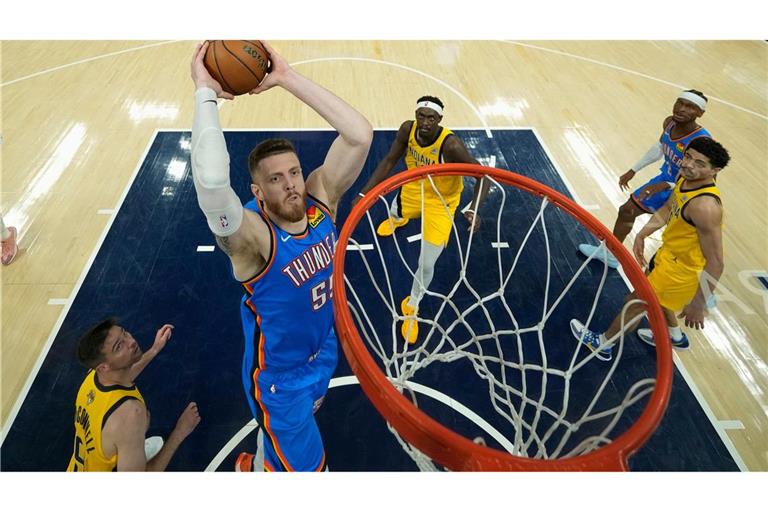 Isaiah Hartenstein hat im letzten Spiel der Saison Heimrecht mit den Oklahoma City Thunder.