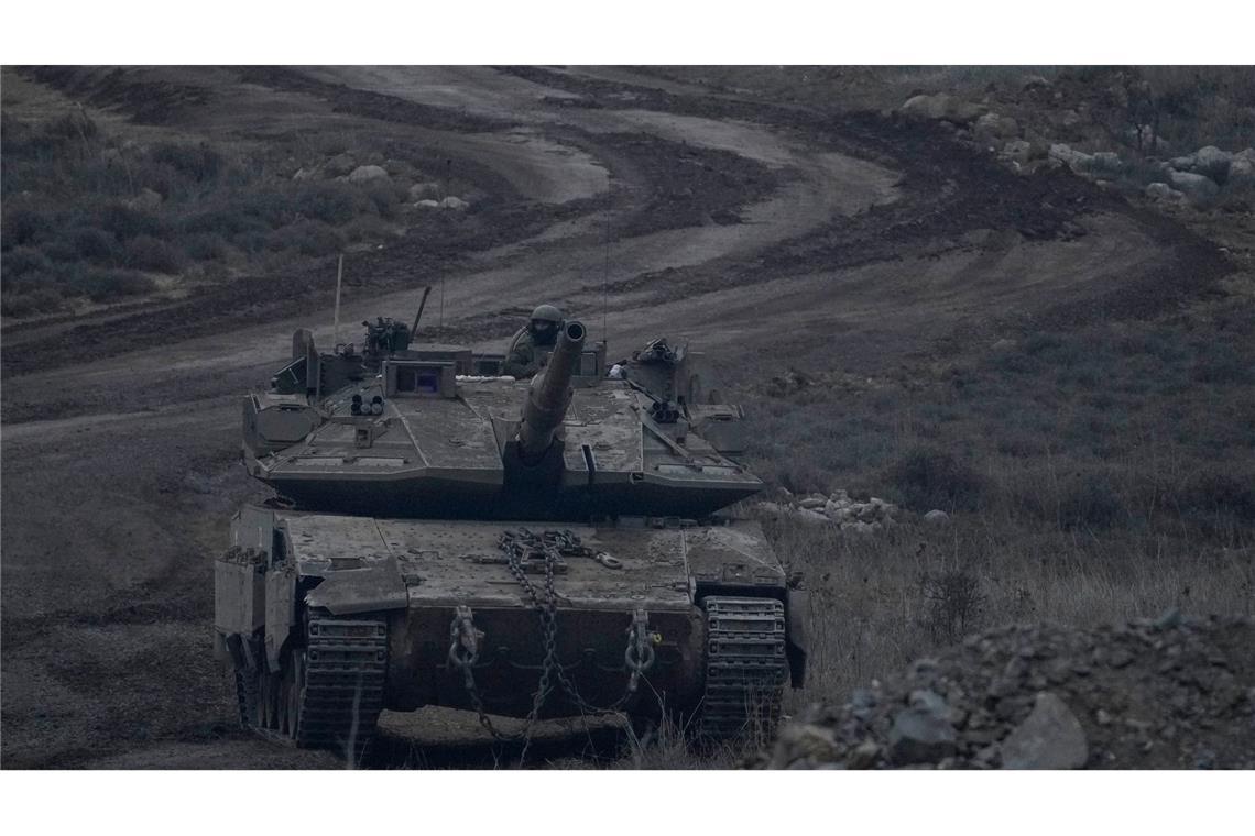 Israel will eroberte Gaza-Gebiete auf Dauer besetzen Israel hat auch Soldaten auf syrisches Gebiet stationiert. (Archivbild)