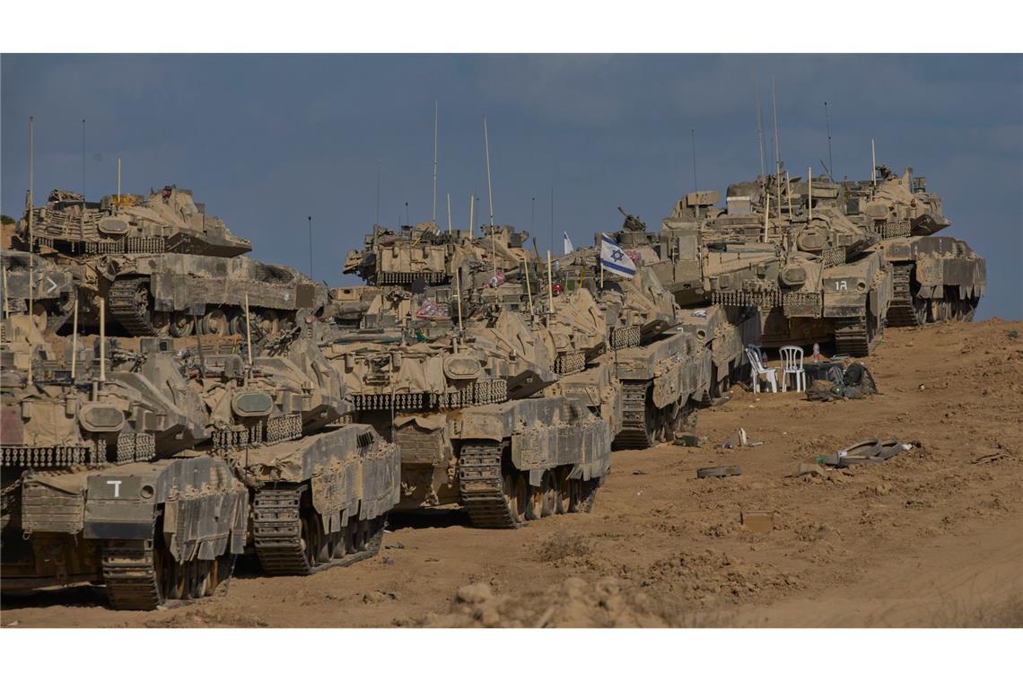 Bilder des Tages Israelische Panzer nahe des Gazastreifens