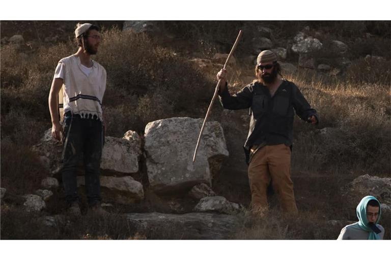 Israelische Siedler im Westjordanland. Zwölf Staaten wollen den Handel mit Produkten aus israelischen Siedlungen im Westjordanland sanktionieren (Symbolfoto).