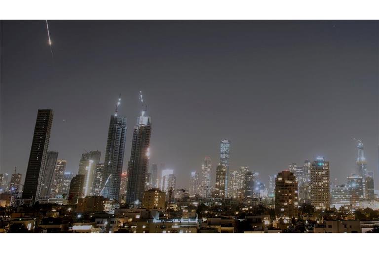 Israels Luftabwehr war auch in der Nacht wieder im Einsatz.