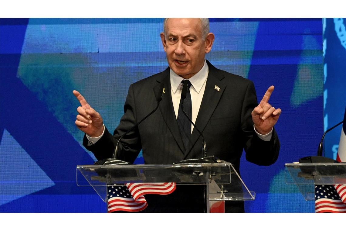 Israels Armee erwartet monatelange Kämpfe in Stadt Gaza Israels Premier Netanjahu droht einmal mehr der Hamas. (Archivbild)
