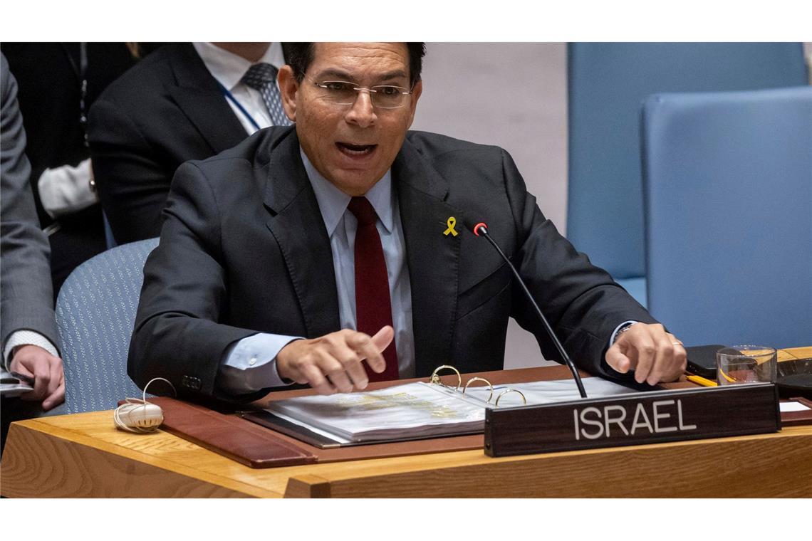 Scharfe Warnung Israels an Huthi - Neuer Raketenbeschuss Israels UN-Botschafter Danon warnt die Huthi-Miliz mit scharfen Worten. (Archivbild)