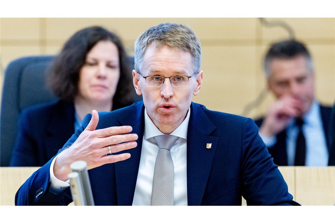 CDU-Politiker Günther empfiehlt AfD-Verbotsverfahren Ist für ein AfD-Verbotsverfahren: Ministerpräsident von Schleswig-Holstein, Daniel Günther (CDU).