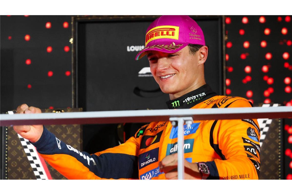 McLaren vor dem Knall? Teamduell spitzt sich nach Crash zu Ist sich keiner Schuld für den Startvorfall bewusst: McLaren-Pilot Lando Norris.