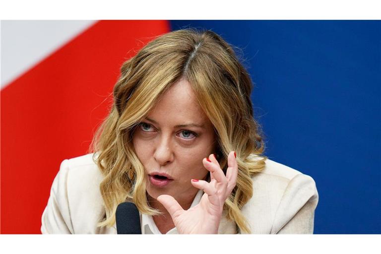 Italiens rechte Ministerpräsidentin Giorgia Meloni kann die Verurteilung der französischen Politikerin Marine Le Pen nicht nachvollziehen.