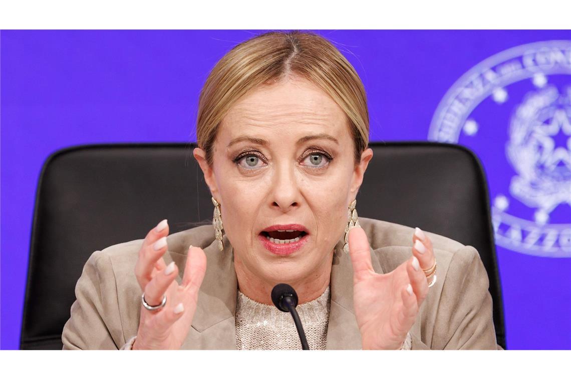 Italiens rechte Ministerpräsidentin Giorgia Meloni treibt den Umbau der Justiz voran. (Archivbild)
