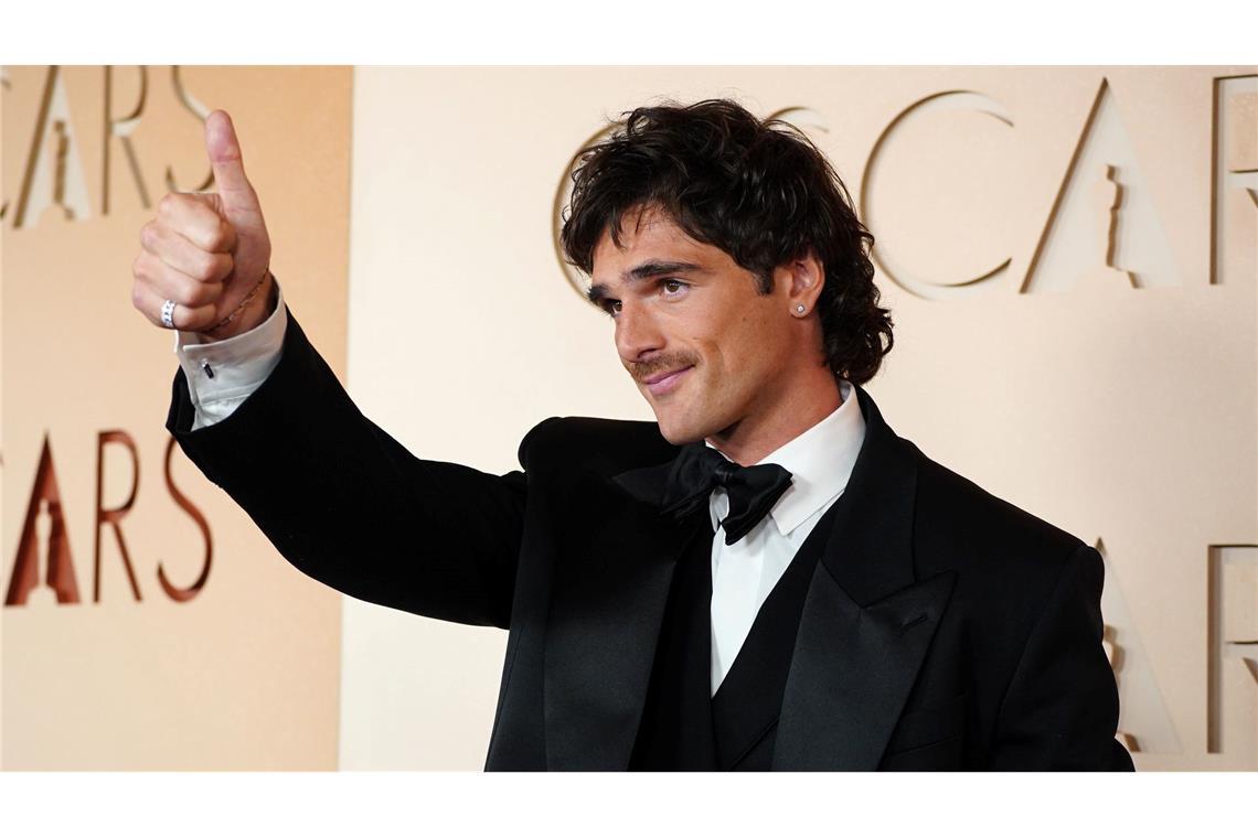 Jacob Elordi trug bei der Oscar-Verleihung einen recht dezenten Schnauzer. (Archivbild)