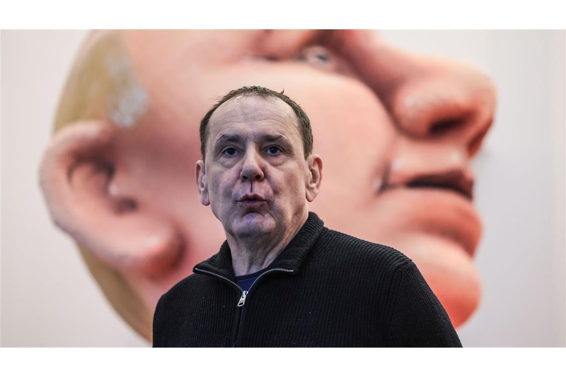 Jacques Tilly vor Putin-Figur. (Archivbild)