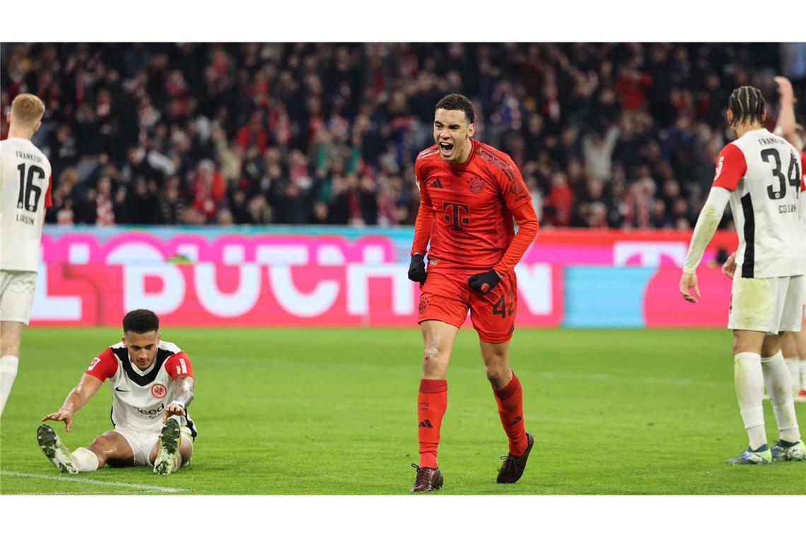 Bayern lässt Frankfurt im Spitzenspiel keine Chance Jamal Musiala traf zum 3:0.