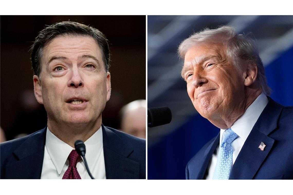 James Comey, ehemaliger FBI-Direktor, und US-Präsident Donald Trump (Archivbilder).