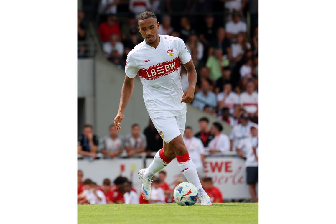 „Wir werden voll da sein!“ Jamie Leweling hat sich mit dem VfB Stuttgart für die neue Saison eine ganze Menge vorgenommen.
Foto:
Baumann