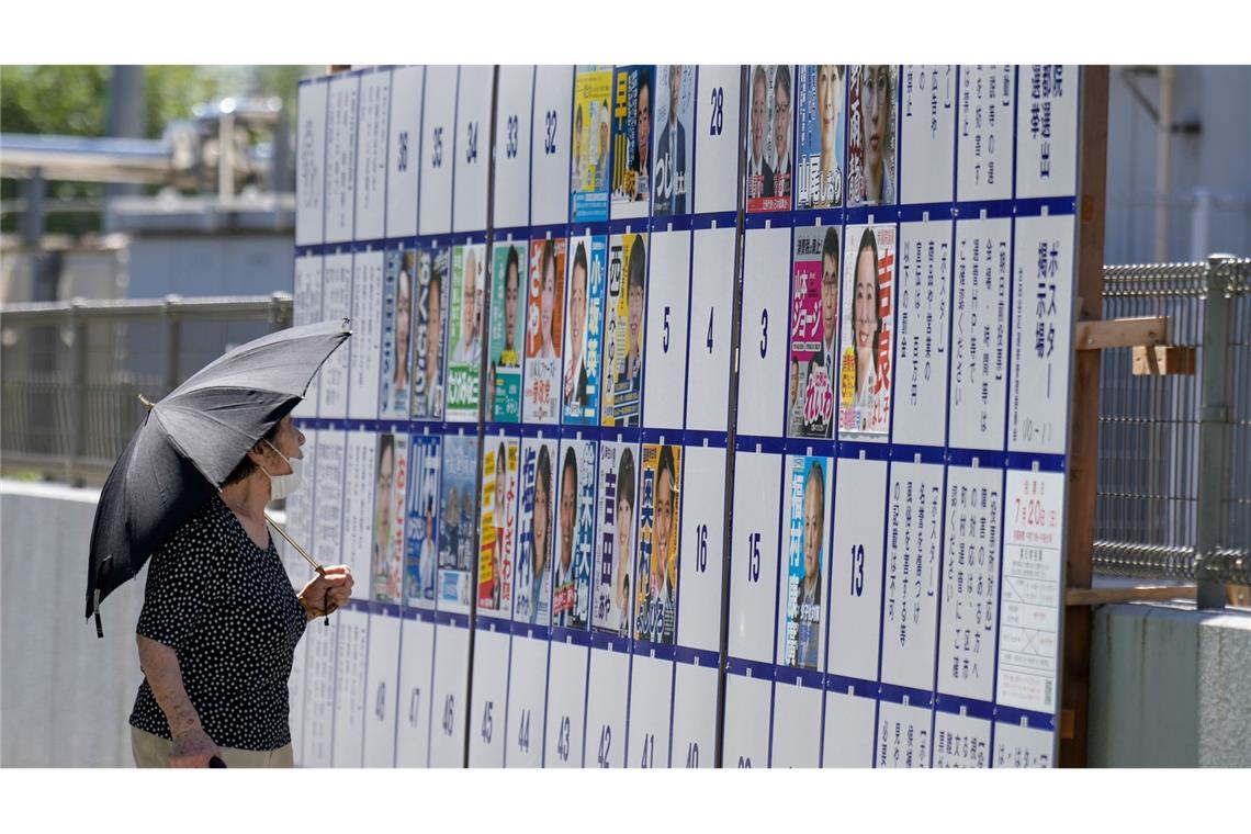 Japans Regierungskoalition droht bei der Oberhauswahl ein folgenschwerer Rückschlag.