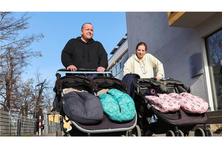 Jasmin Schmidt und ihr Partner Andreas Ritter erwarten zum dritten Mal Zwillinge.