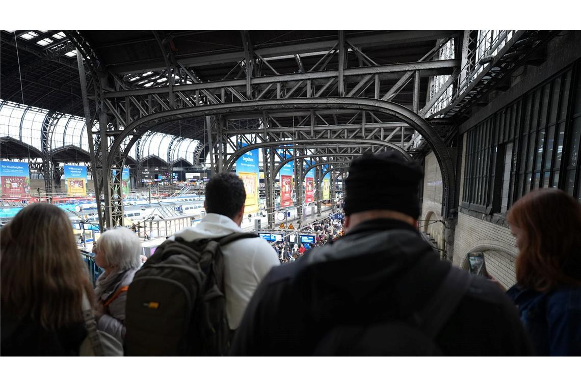 Jeden Tag fahren hunderte Züge am Hamburger Hauptbahnhof